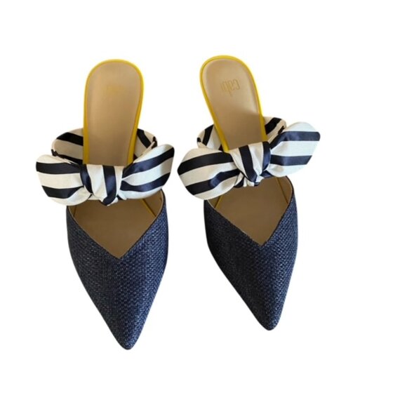 Cabi Striped Bow Kitten heels 9.5 - Picture 2 of 6